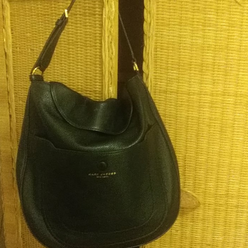 Marc Jacobs large black hobo bag